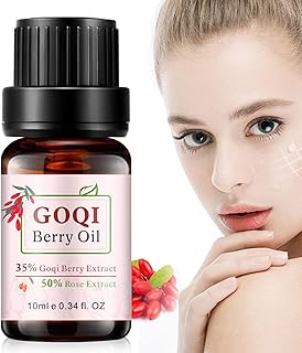 10 Pcs essência facial, Óleo facial hidratante para mulheres com extrato Wolfberry, Óleo hidratante reduz a secura e melanina, hidratante facial Ainichi