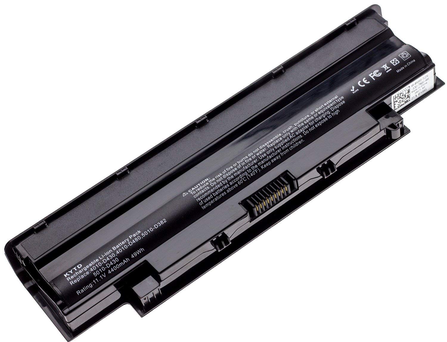Dell J1KND Inspiron Laptop Battery for Dell Inspiron 3420 3520 15r 17r 14r 13r N5110 N5010 N4110 N4010 N7110 N3010 M5110 M4110 M501 M503 Series, Fits P/n J1knd [4400mah/49wh]