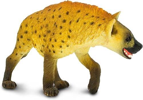 Miniatura 3 de Safari Ltd. Hyena Figurine - Figura realista pintada a mano de 4.25 pulgadas, juguete educativo para niños, niñas y niños a partir de 3 años