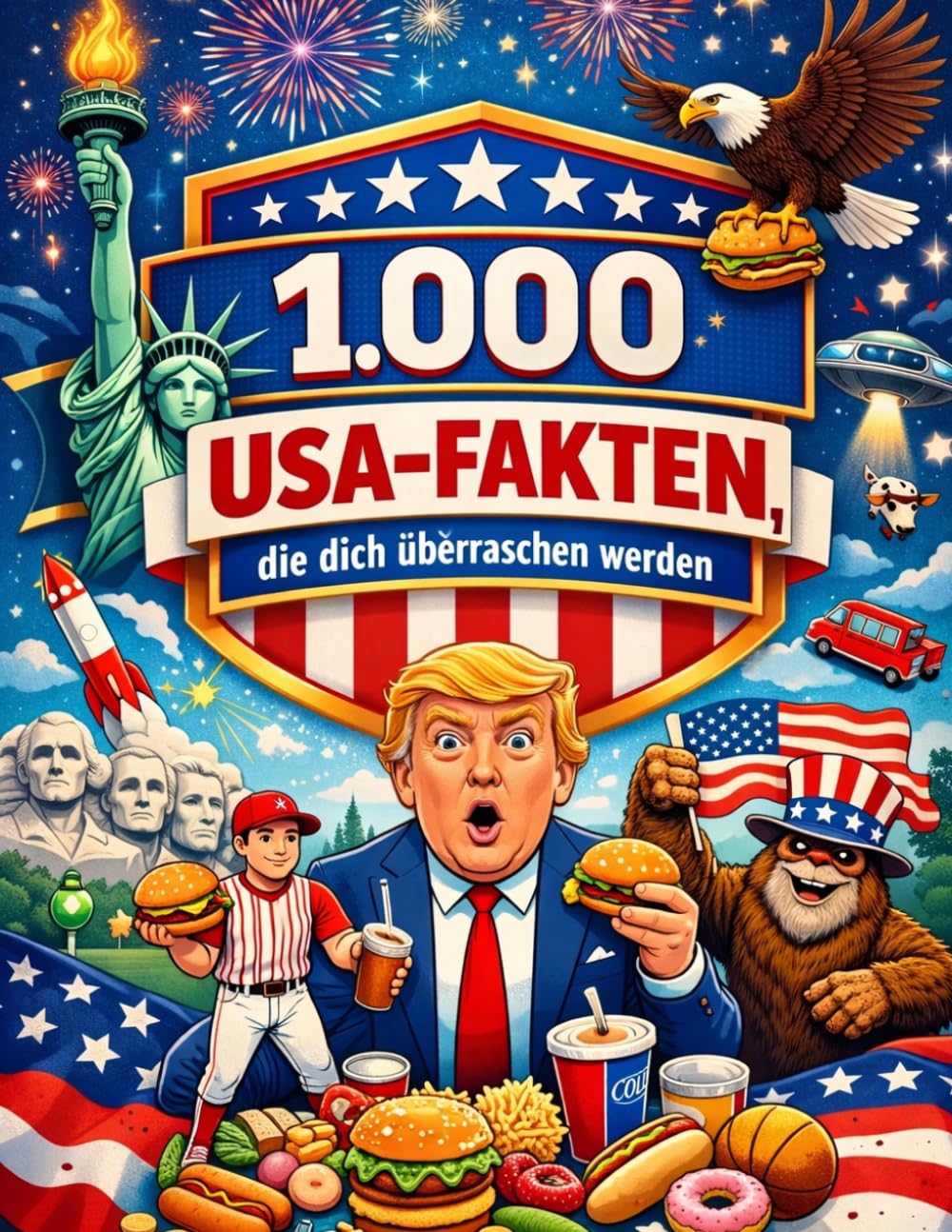 1.000 USA-Fakten, die dich überraschen werden: Unnützes Wissen über die USA | Kurios, spannend, typisch Amerika | Geschenk für USA-Fans & USA-Reise | 1.000 verblüffende Fakten