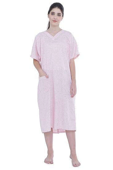 Uniform Craft Unisex Patient Gown | Comfortable Patient Wear for Men and Women Made of Light Weight Spun