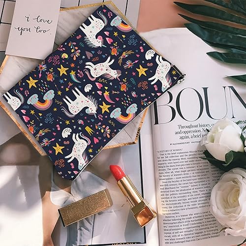 Miniatura 10 de YUMQSEOS Bolsa de maquillaje para mujer, bolsa de maquillaje de viaje, bolsa grande para cosméticos, bolsa con cremallera, bolsas de aseo y