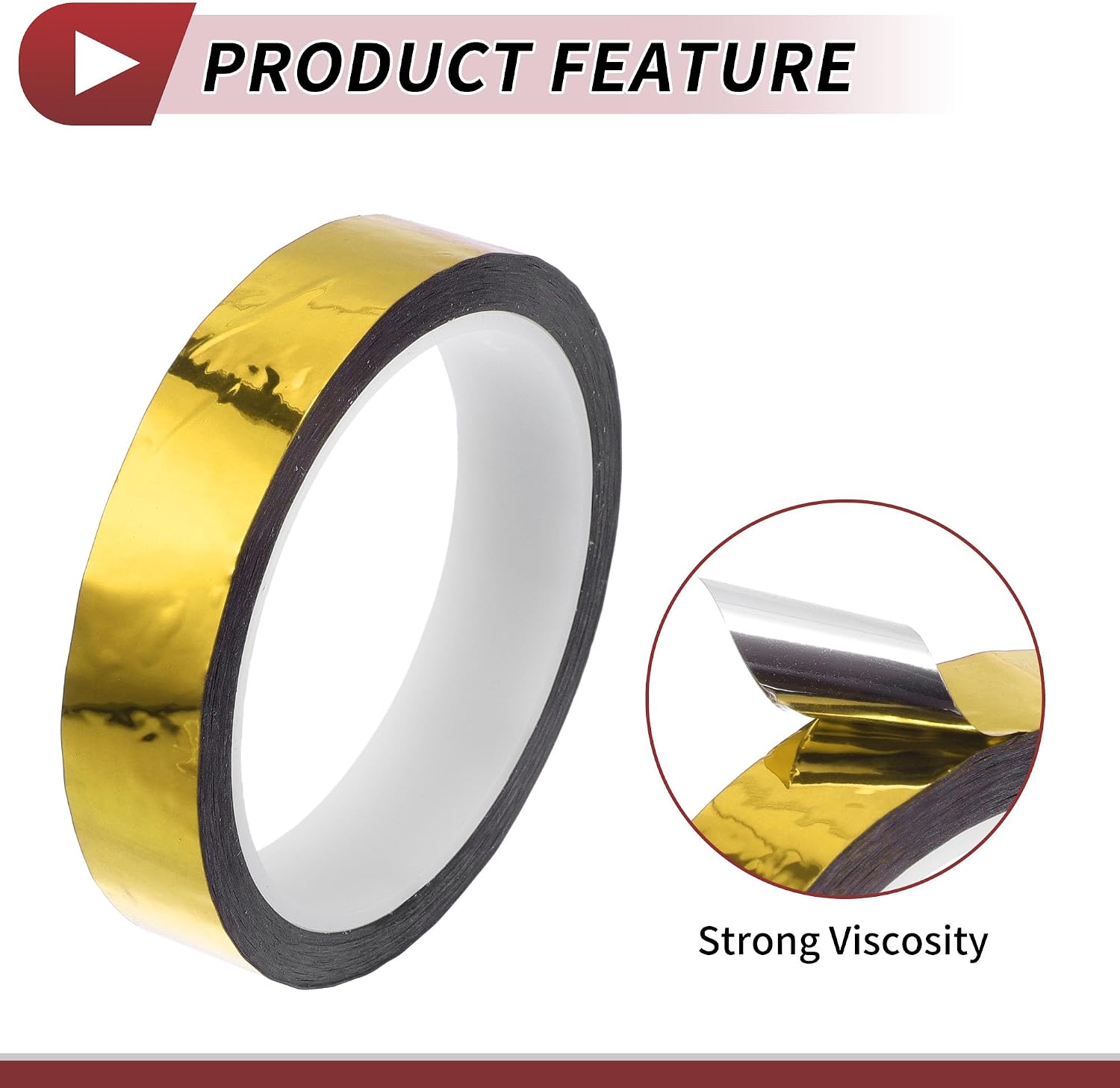 Pinstripe Tape 164.04ft x 0.79" Car Stripes Pinstripe Decals for Car, Motorcycle and Boat, Racing Stripes DIY Stickers Mirror Gold 1 Pc