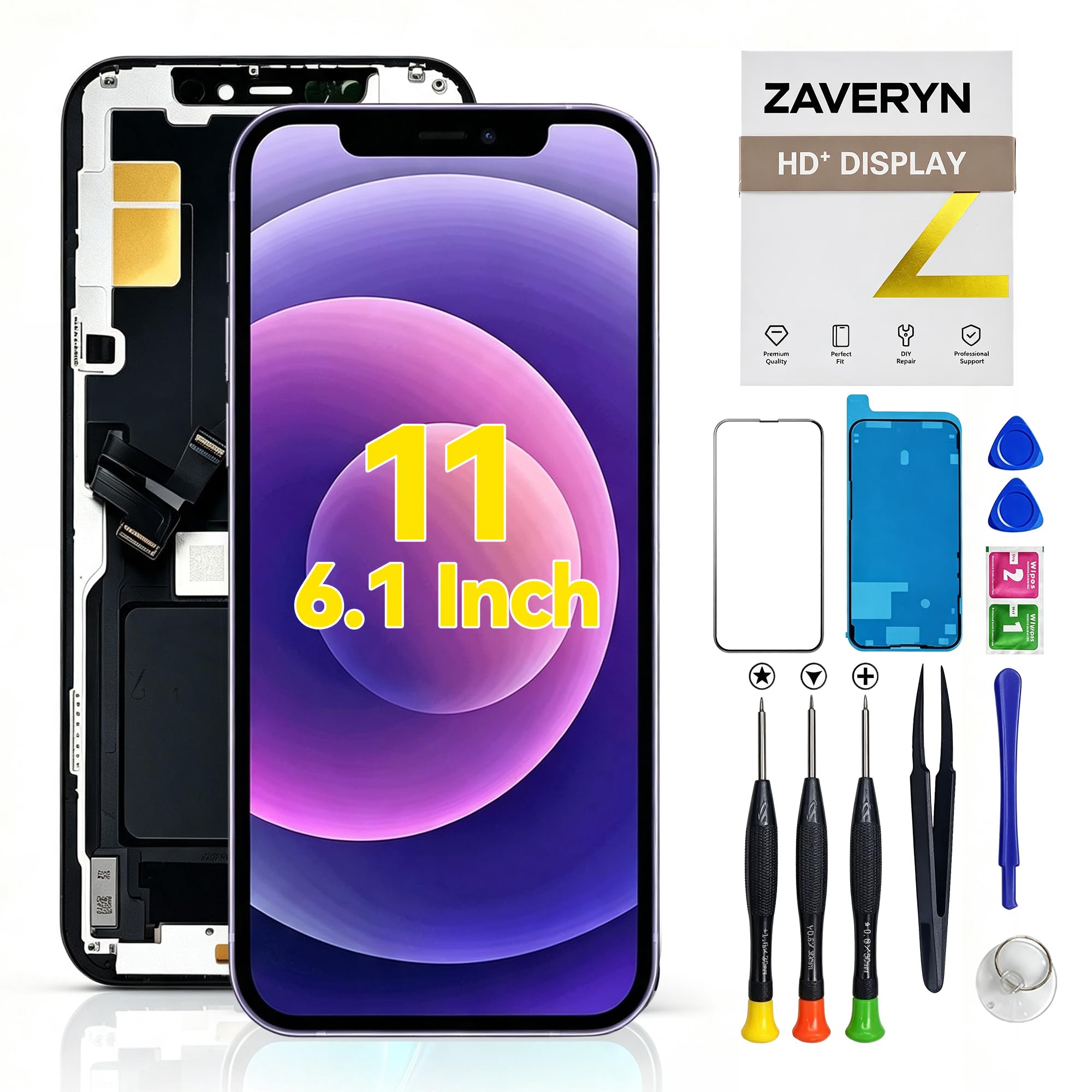 for iPhone 11 Screen Replacement 6.1'' LCD Display Digitizer Kit