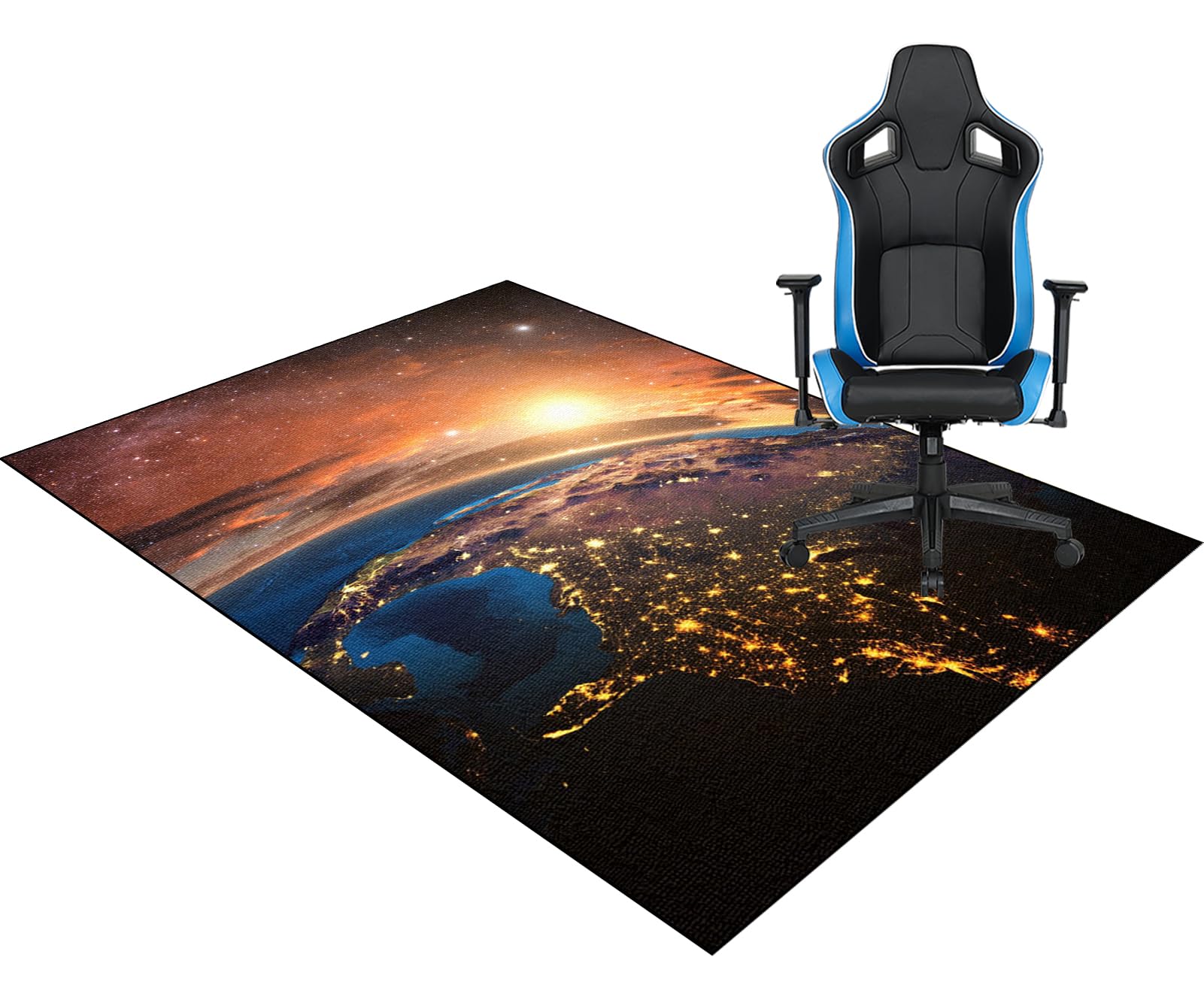 Tappeto Gaming Pavimento Tappetino per Sedie da Ufficio Tappeto per Sedia con Ruote 120 x 140 cm Protectors Parquet e Pavimenti Duri per Soggiorno Camera da Letto Tappeto Salvapavimento Antiscivolo