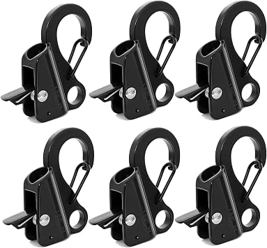 Boat Fender Clips, Boat Fender Quick Release Clip Stainless Steel Boat Bumper Clips Clamp on 3/8" - 5/8" Rope for Fastening Fender Lines