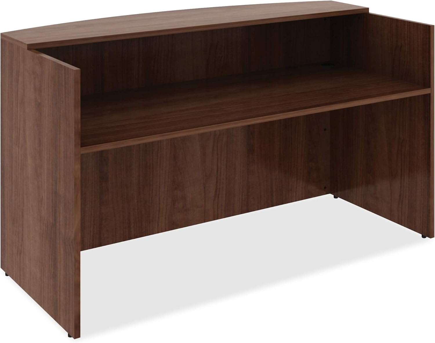 Walnut Laminate High-Quality Office Reception Desk