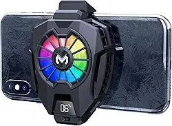 Neveika Radiador de celular, radiador de celular com chip de resfriamento duplo semicondutor, telefones celulares com uma largura de 6 a 8 cm para transmissão ao vivo Tiktok, vlog