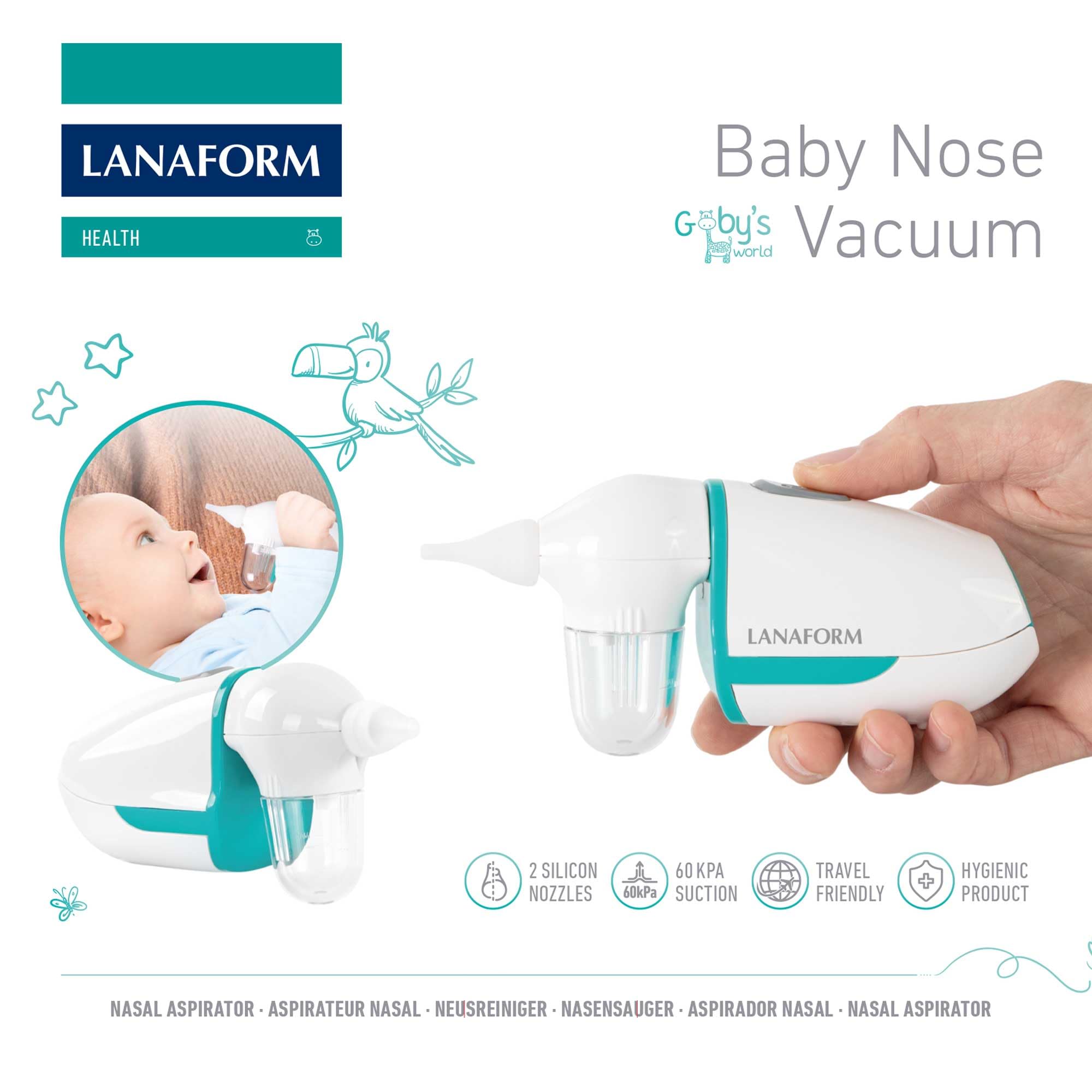 Elektrischer -Nasensauger -Baby -Nasenpflege -Silikonaufsätze -Sanft