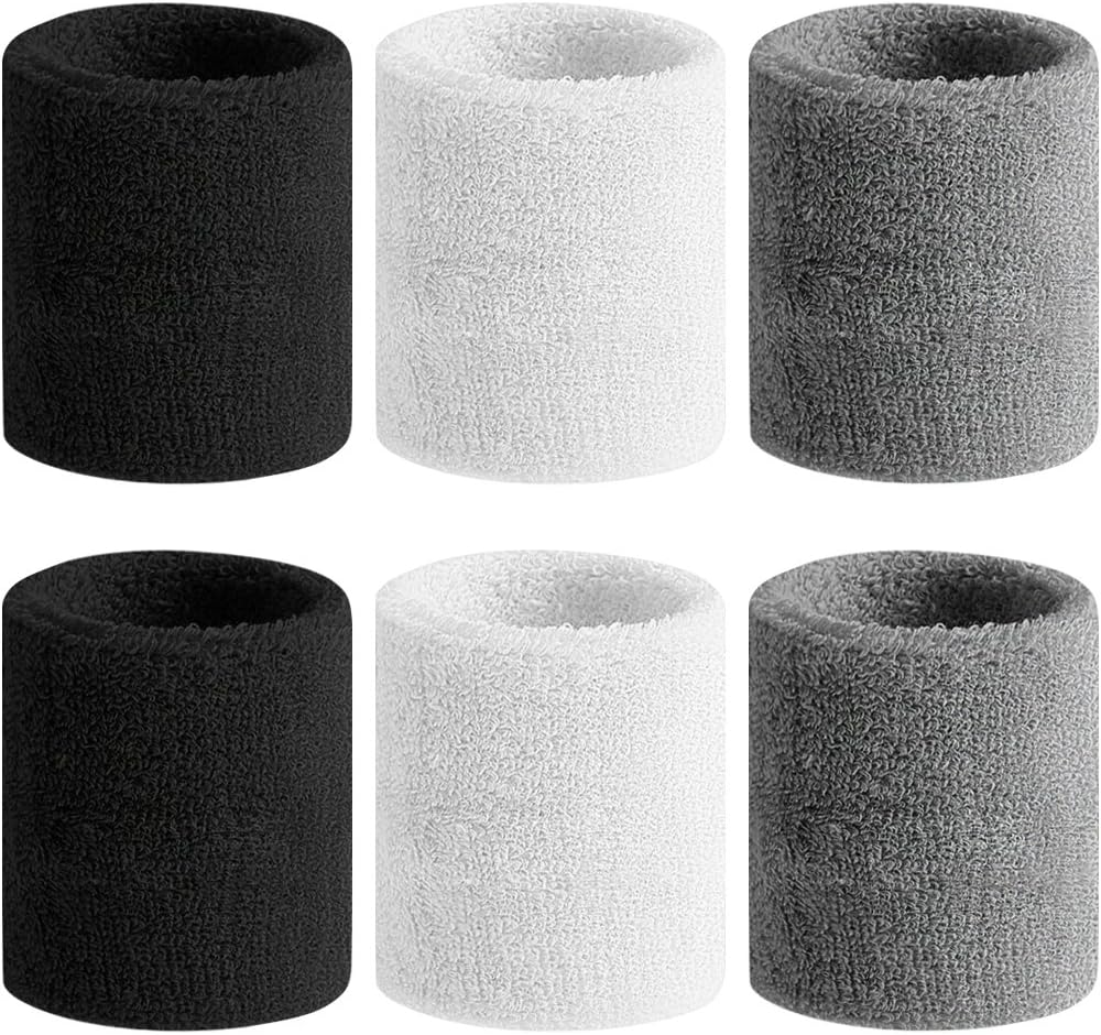 - BEACE Sweatbands Sports Wristband for Men & Women - Moisture Wicking Athletic Cotton Terry Cloth Sweatband for Tennis, Basketball, Running, Gym, Working Out