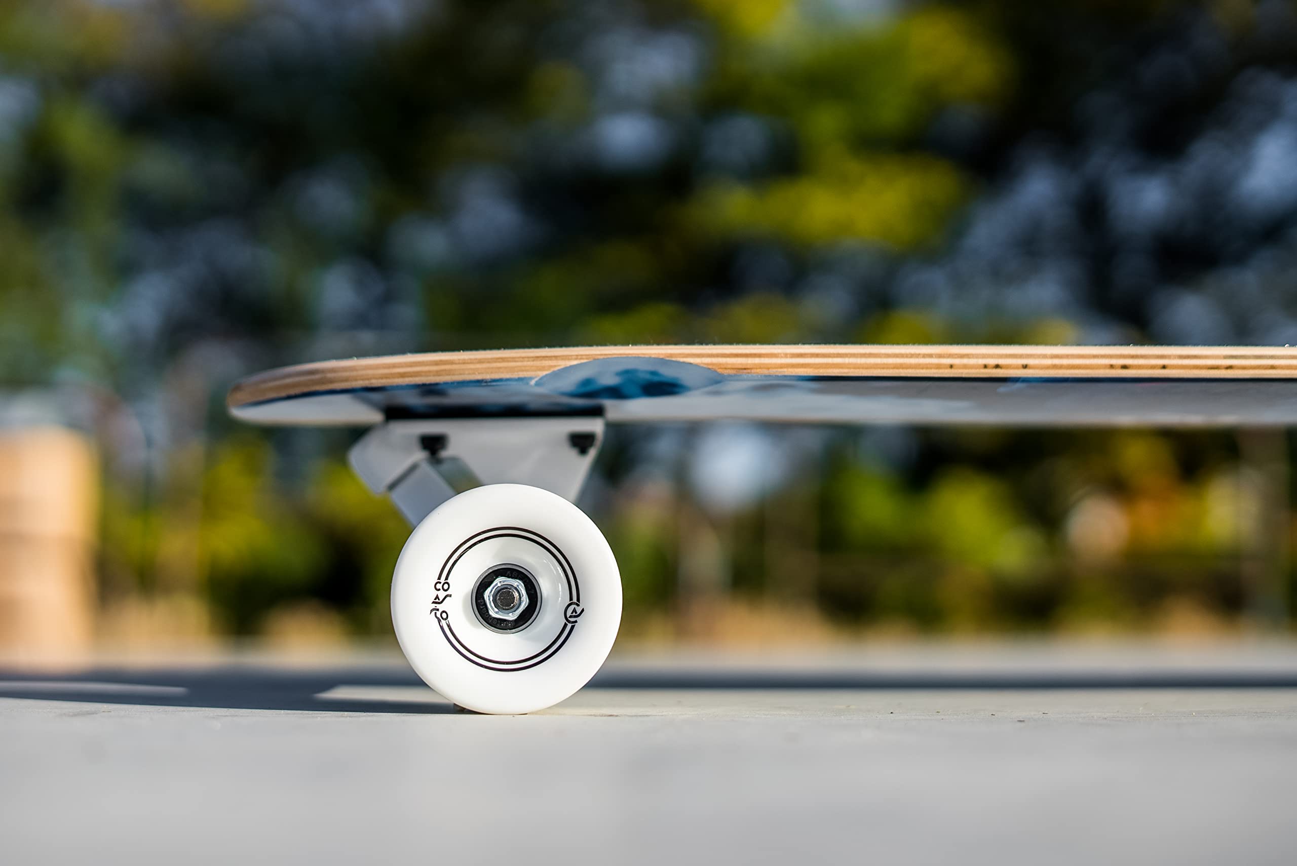 Coasto Longboard Azur 36'' Skateboard Balade Carving Dancing Freeride Cruiser Tout Terrain Bleu