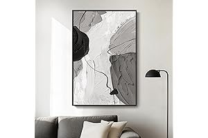 Large Black Wall Art: Stunning Abstract Canvas Paintings for Modern Home Decor
