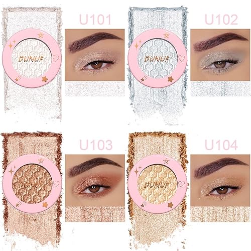 Miniatura 3 de Puré de papas Sombra de ojos Brillo Brillo Perlado Glitter Pigmento Diamante Camaleón de Larga Duración Metal Flash Maquillaje de Ojos Sombra Brillo