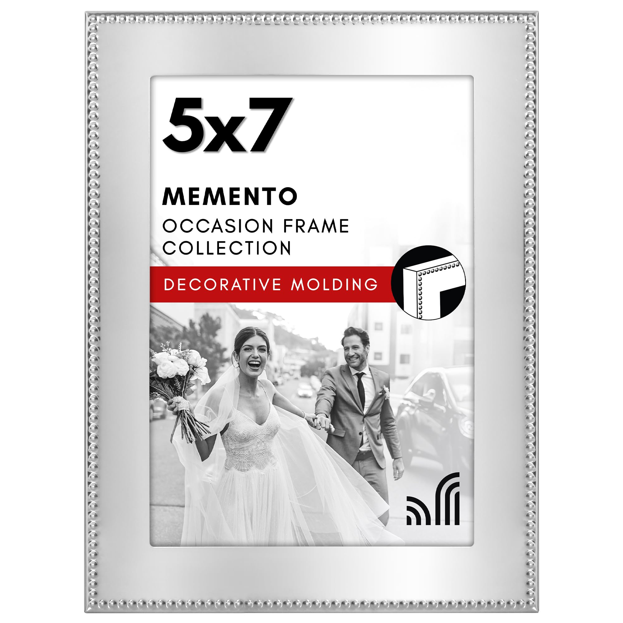 Americanflat 5x7 Silver Photo Frame