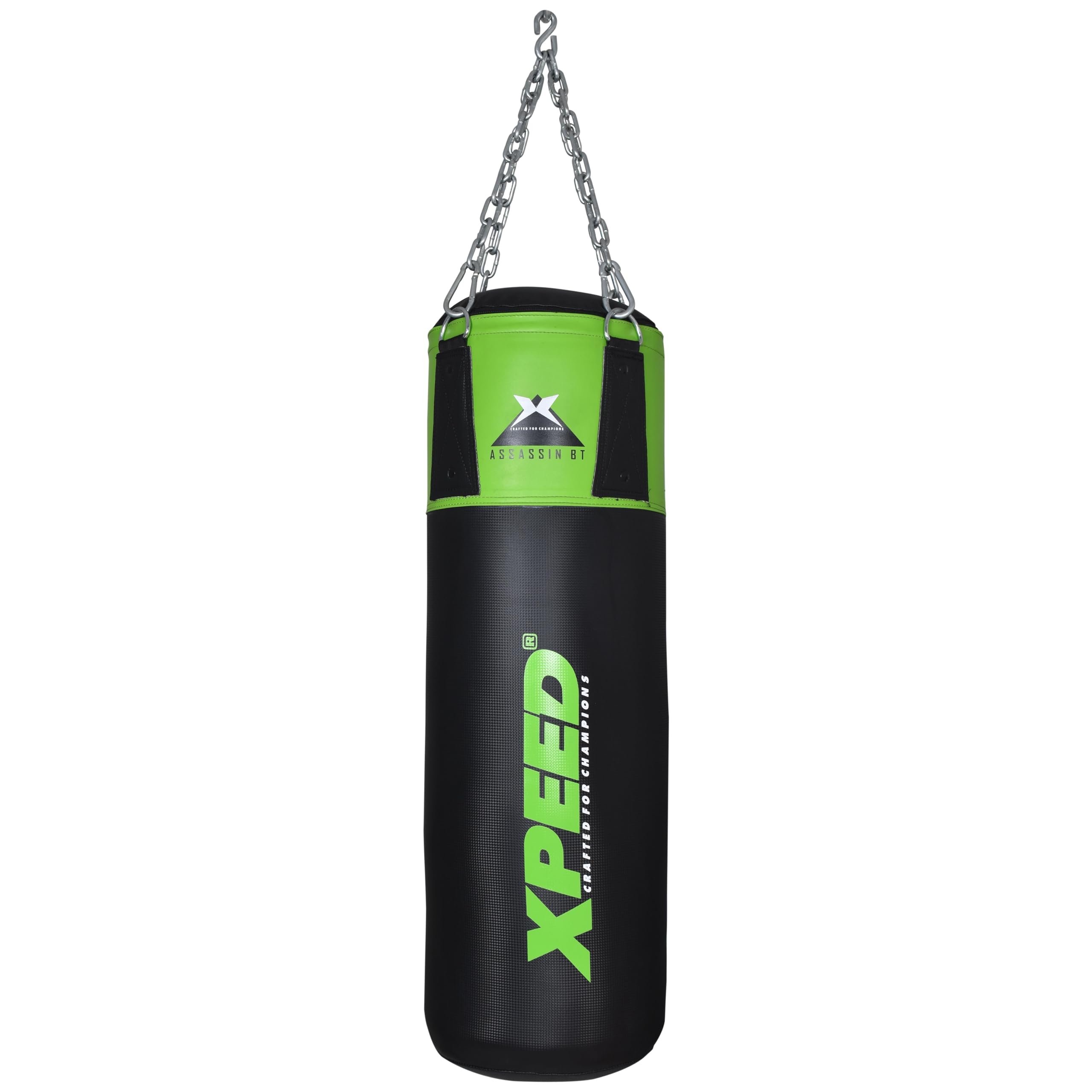 Xpeed Sacco da boxe non riempito in poliuretano con catena, sacco da boxe pesante per boxe, MMA, sparring, allenamento con antiruggine (confezione da 1) (multicolore)