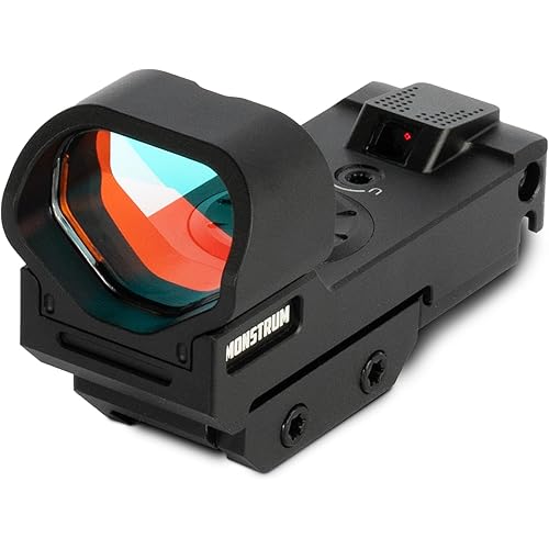 Monstrum Ares V2 Open Reflex Red Dot Sight for Rifles and Long Guns with Shake Awake