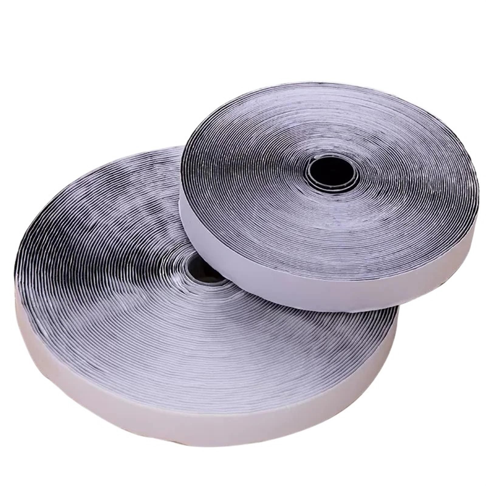 Adhesivo Fuerte Hook Y Loop 5-25M 16/20/25/30/38/50/100mm con gancho de pegamento fuerte y cinta cierre autoadhesiva adhesiva nailon discos mágicos(100mm White 25meter)