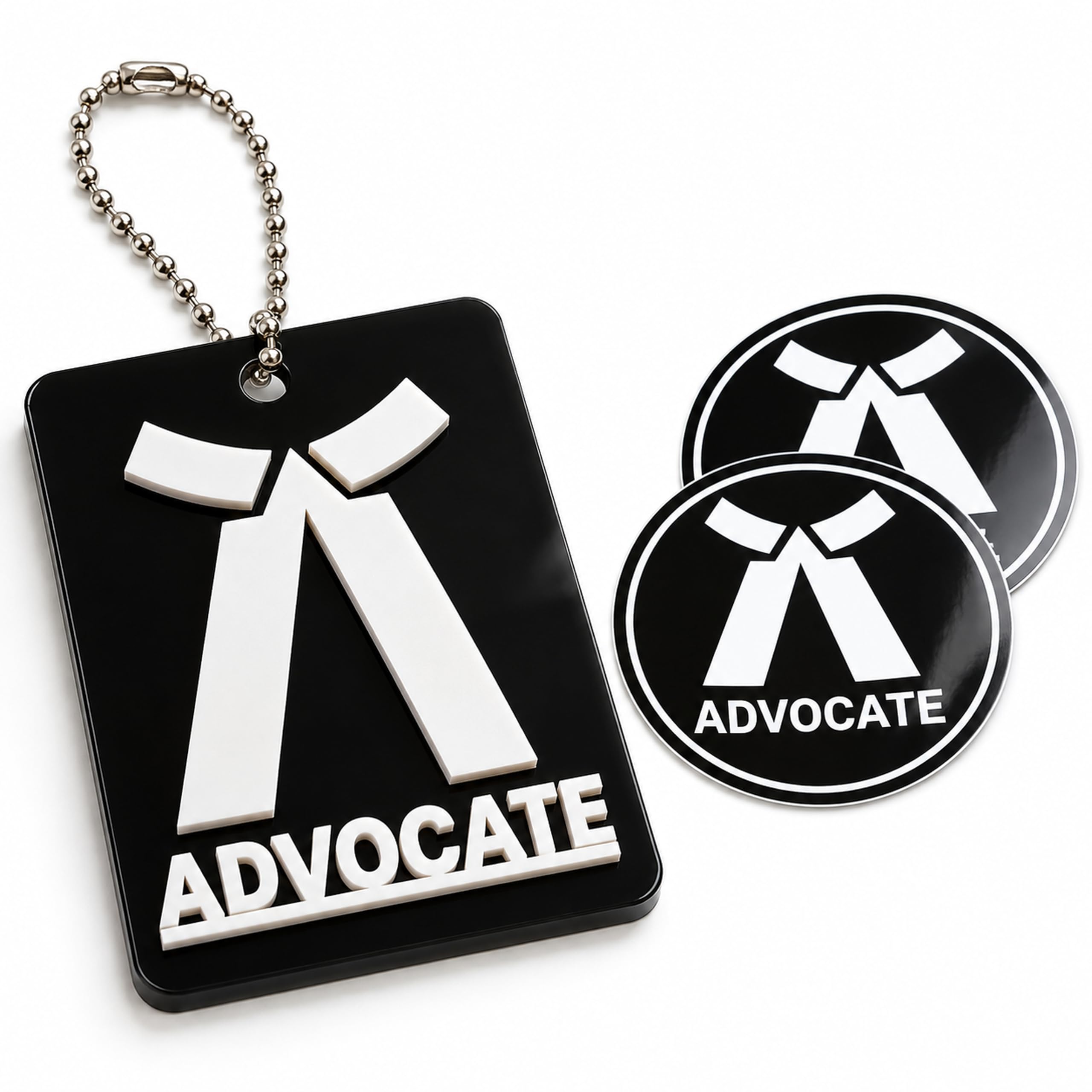 CVANU Acrylic Car Hanging Accessories Advocate Embossed Both Side with Sticker for Car Decoration(3" x4inch)_c1