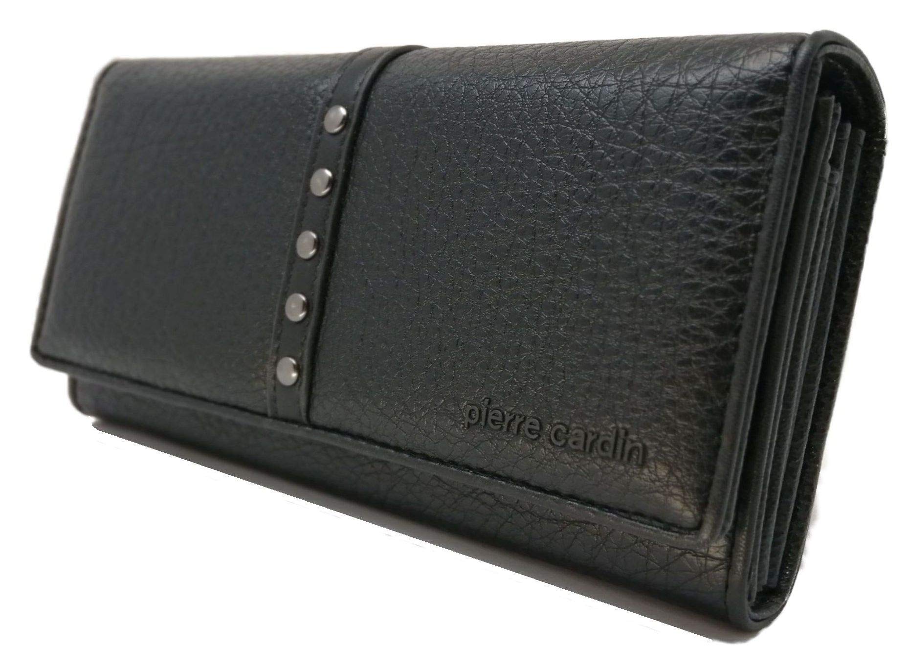 Pierre Cardin Cartera de Mujer, Bonita, Grande, espaciosa, Piel, RFID, Regalo, Cartera con Monedero, Tarjetero, Cartera niña