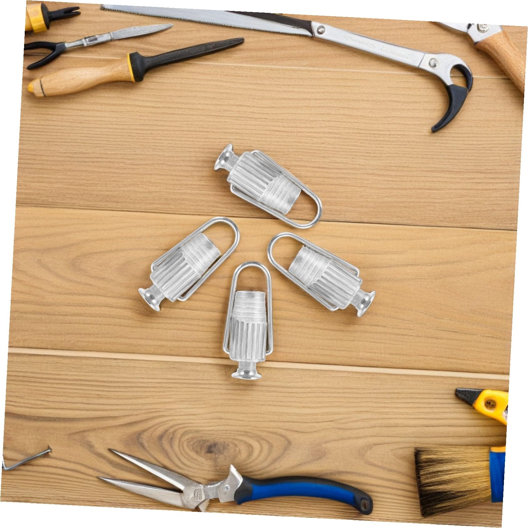 TOYANDONA 5stücke Wäscheleinenspanner aus Aluminium für Drahtspannung Leinenspanner und Drahtklemme zum Einfachen Spannen von Wäscheleinen im Garten Balkon Metallseilspanner für Outdoor-Nutz