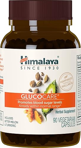 Himalaya glucocarediabecon 90Vcaps para la salud normal Glucosa En La Sangre 620mg