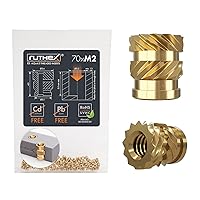 Vista 11 de Ruthex #2-56 Insertos Roscados - 70 Piezas RX-2-56x4 Inserto de Conjunto de Calor de Latón para Partes de Plástico - Pulgadas UNC Tuercas Moleteadas