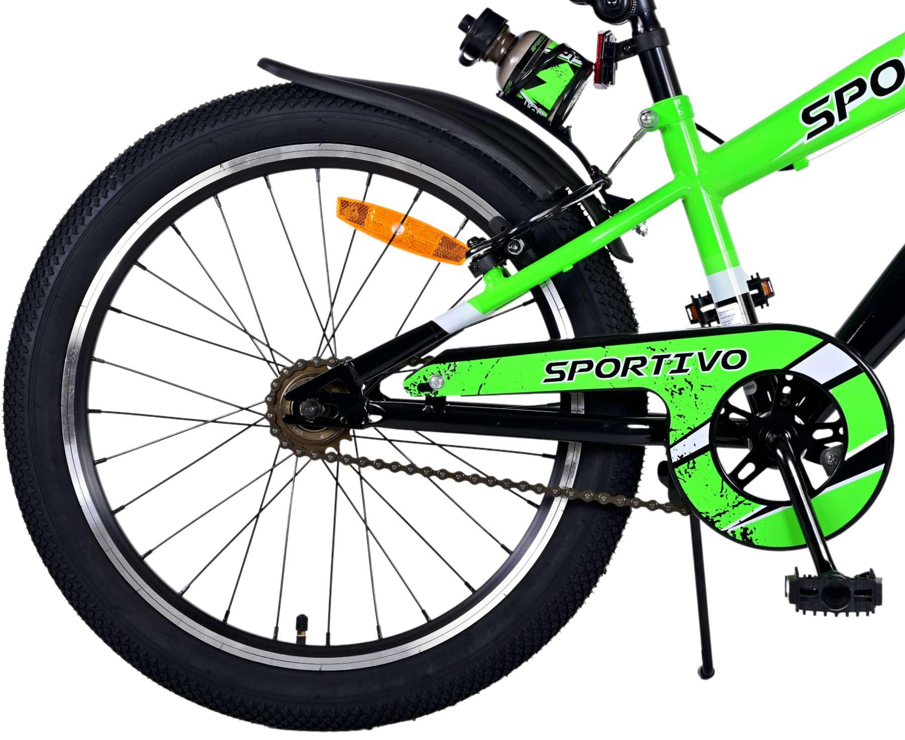 Bicicletta sportiva verde 20" a sfera