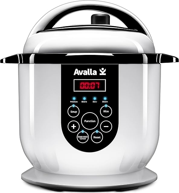 Avalla K-45 Smart Pressure Cooker, Steamer and Food Warmer  2.5L