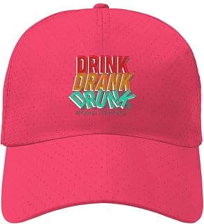 Drink Drank Drunk Sun Hat Running Cap for Mom