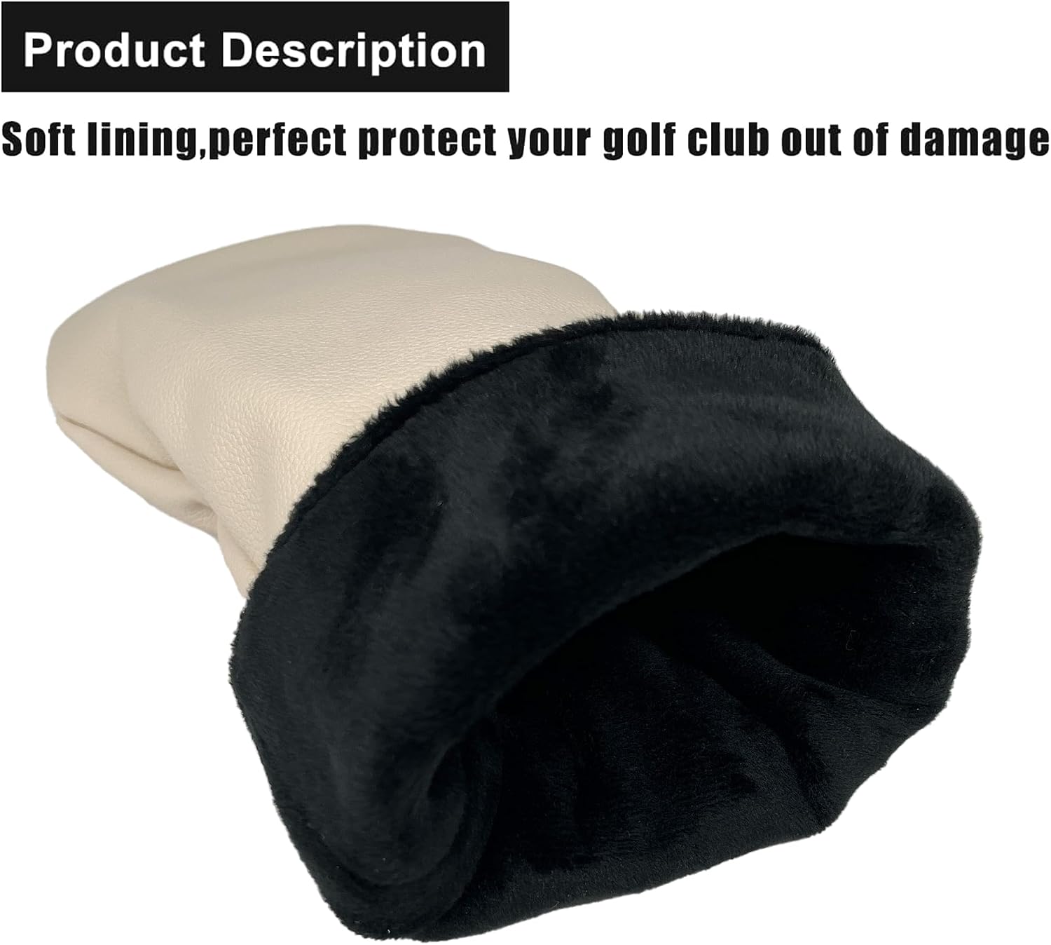 Golf Accessories Golf Club Covers for Driver, Fairway, Hybrids - Golf Driver Headcover/Golf Fairway Wood Head Cover/Hybrid Headcover for Men/Women Golfer