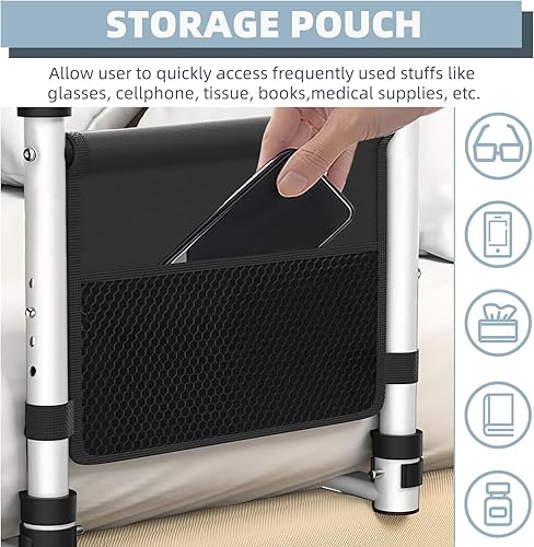 Miniatura 4 de Rieles de cama para adultos mayores, barandilla de asistencia médica para personas mayores, barandillas para cama King Twin de tamaño matrimonial,