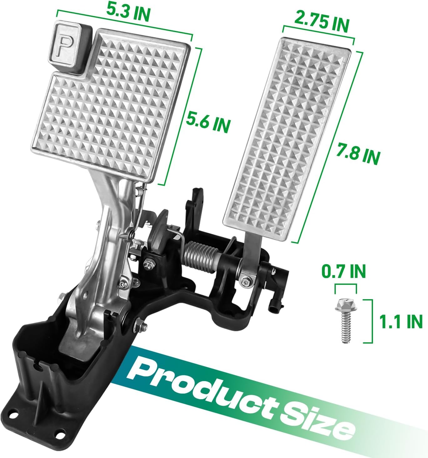 Golf Cart Pedal Assembly with Screws Suitable for 2006-2011 Yamaha Electric Golf Cart, OEM#: JW2-F7850-09-00, JW2-F7850-00-00, JW2-F7850-01-00