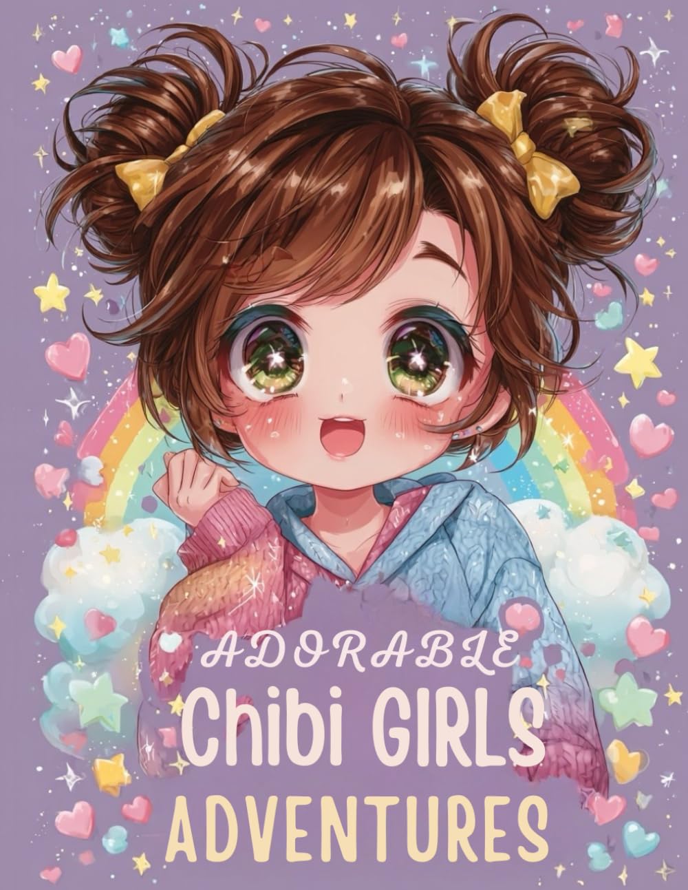 Adorable Chibi Girls Adventures: Cute & Fun Coloring Book for Kids