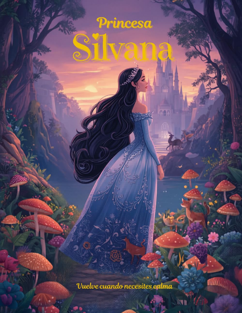 Princesa Silvana: Un bosque mágico para colorear y encontrar calma