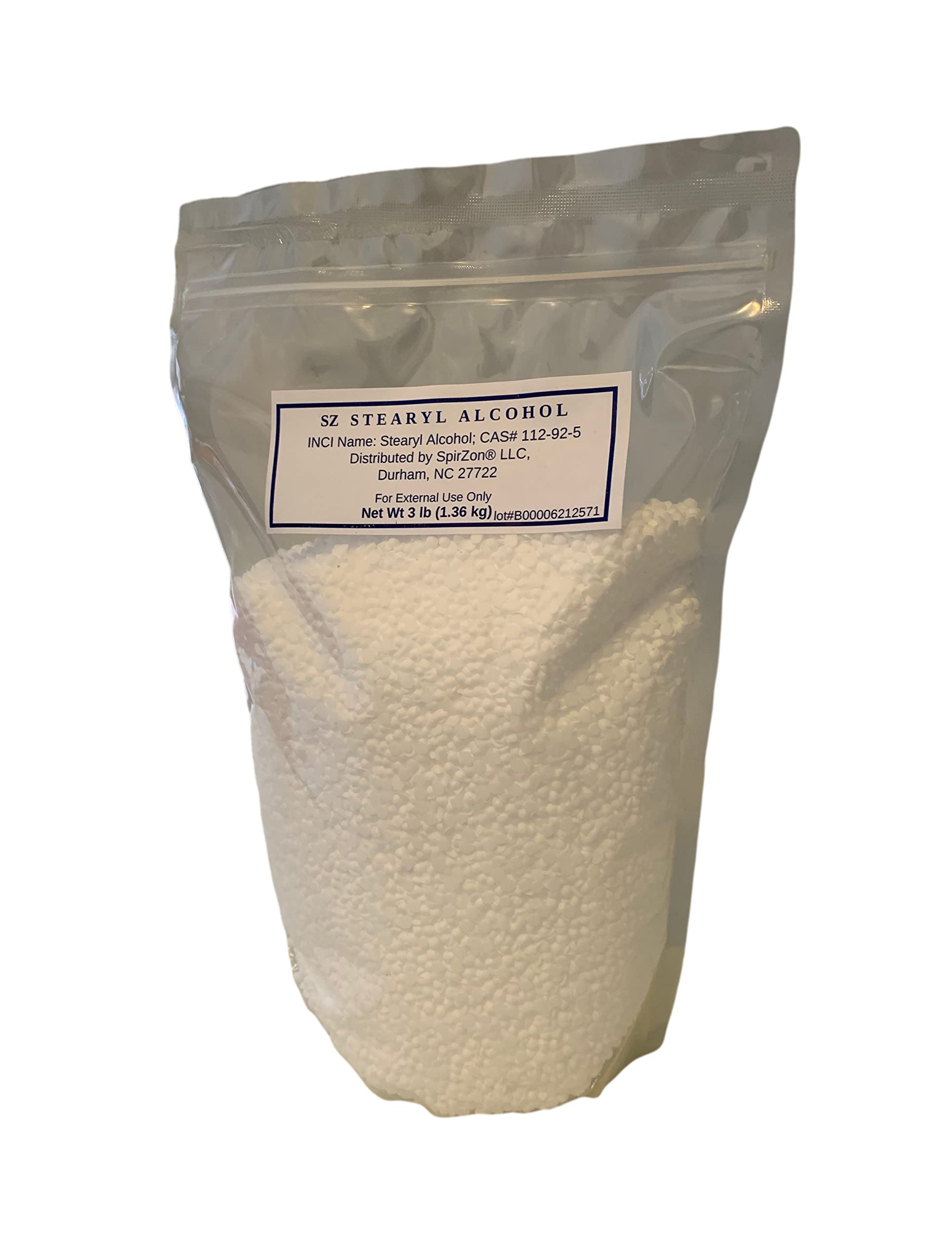 SZ Stearyl Alcohol 3 Lb. for DIY Cosmetics.