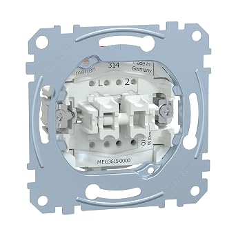 Merten MEG3615 Series Switch Insert 1 Pole 16 AX AC 250 V plug-in terminals