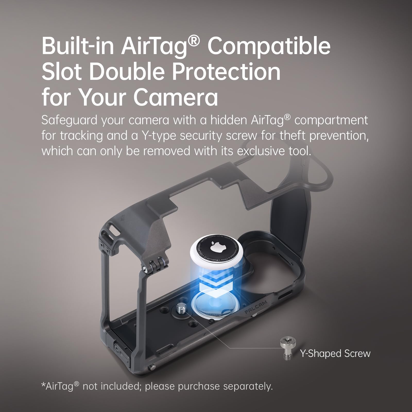 FALCAM Gabbia per Fotocamera in Lega di Alluminio Compatibile con Hasselblad X2D X2D II, Gabbia Protettiva in Alluminio 6061 con L-Plate Arca Modulare, Slot Compatibile AirTag, Design Lay-Flat, Montag