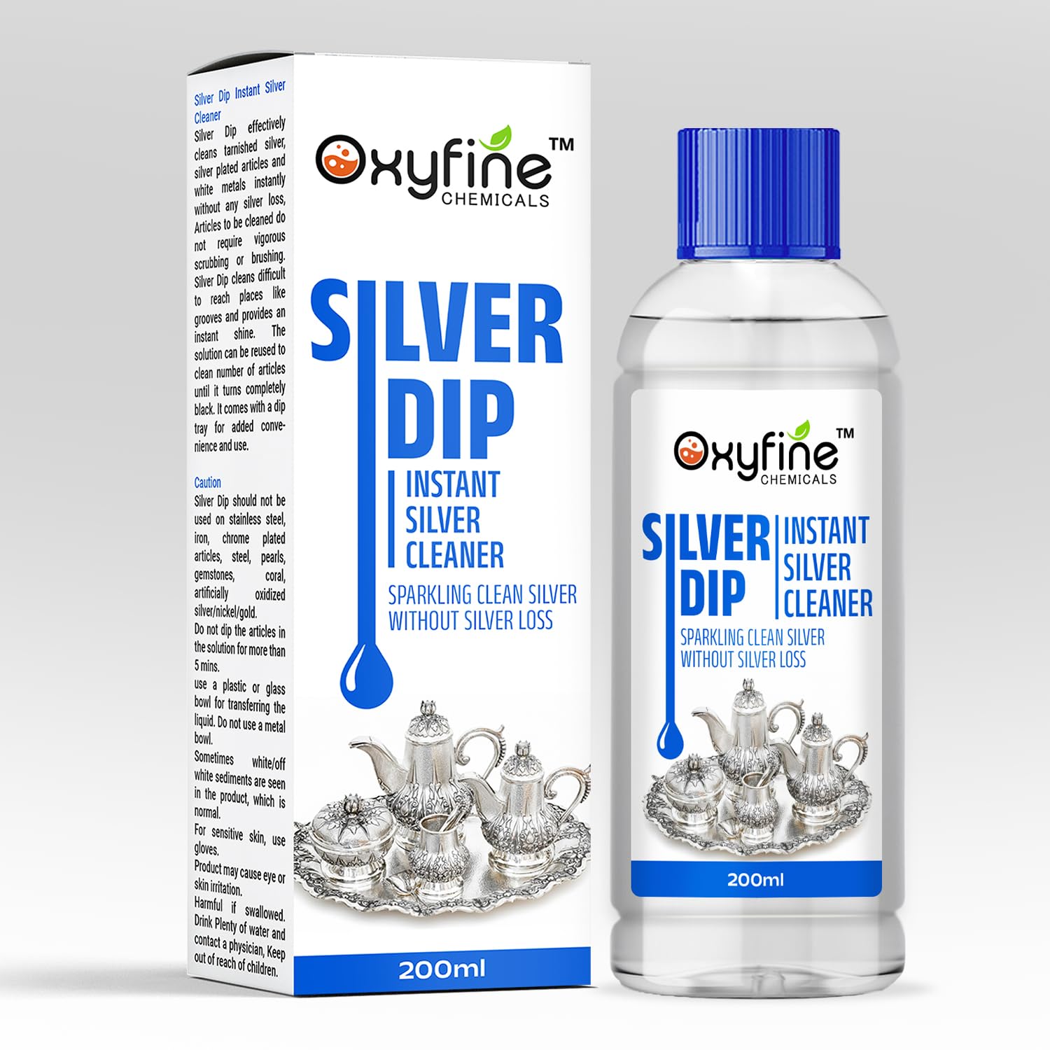 Instant Silver Dip Cleaner Liquid | Solution for Utensils Jewellery and Articles | Easy Rinse Formula for Regular Maintenance Without Fading or Damage | 200 ml | Pack of 1