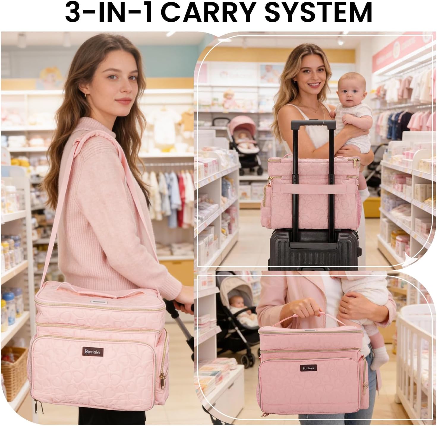 Breast Pump Bag Compatible with Spectra S1/S2, Dual-Layer Pump Carrying Case with Water-Resistant Fabric for Breastfeeding Essentials, Portable Milk Storage Bags in Work, Travel and Outdoor, Bag Only