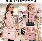 Sac de pompe à sein compatible avec Spectra S1/S2, Housse de transport pour pompe à double-couche avec tissu imperméable pour l'allaitement, sacs de stockage de lait portable au travail, voyage et extérieur, sac seulement