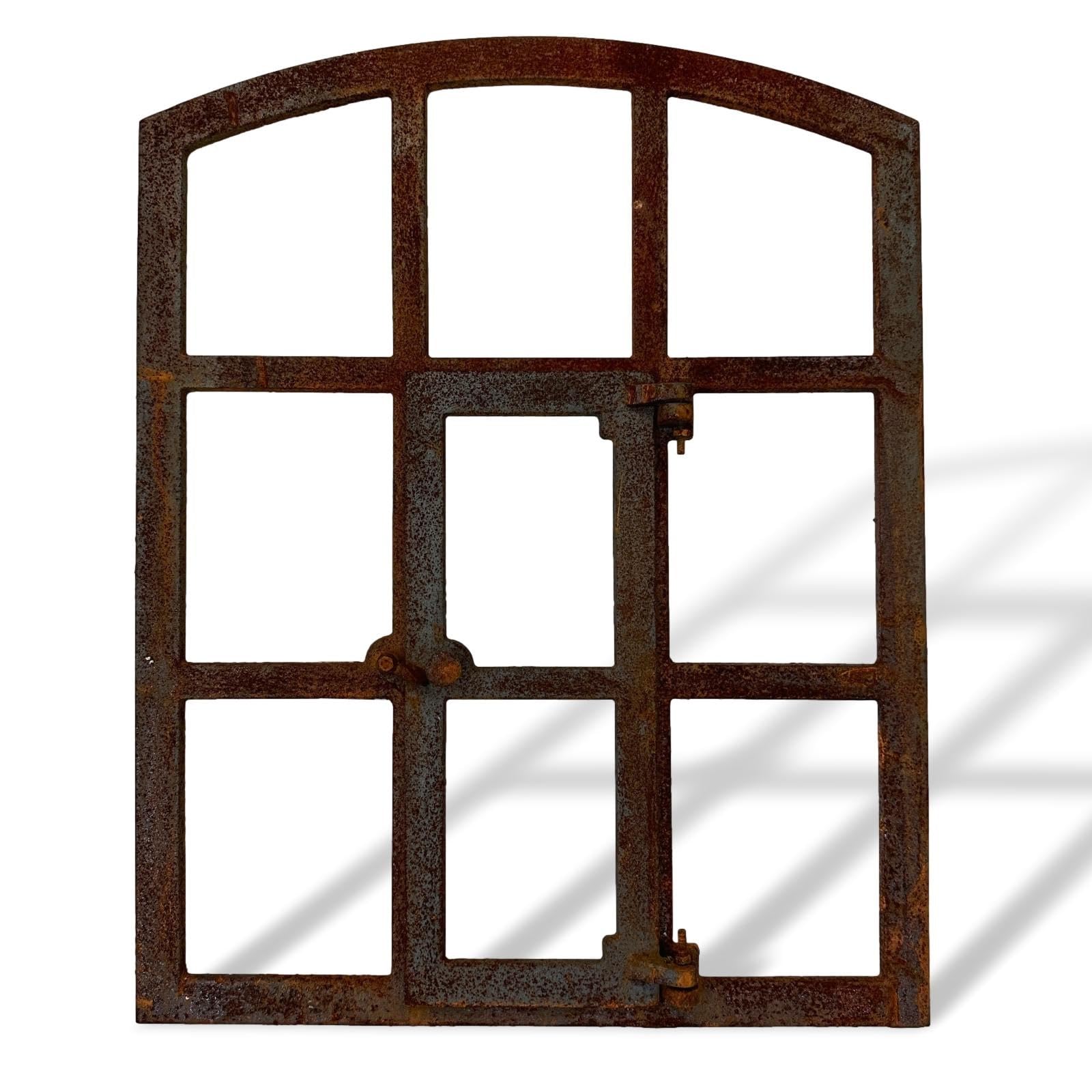 aubaho Stallfenster Rost Fenster zum Öffnen Scheunenfenster 71cm Eisen Antik-Stil Eisenfenster Deko Garten