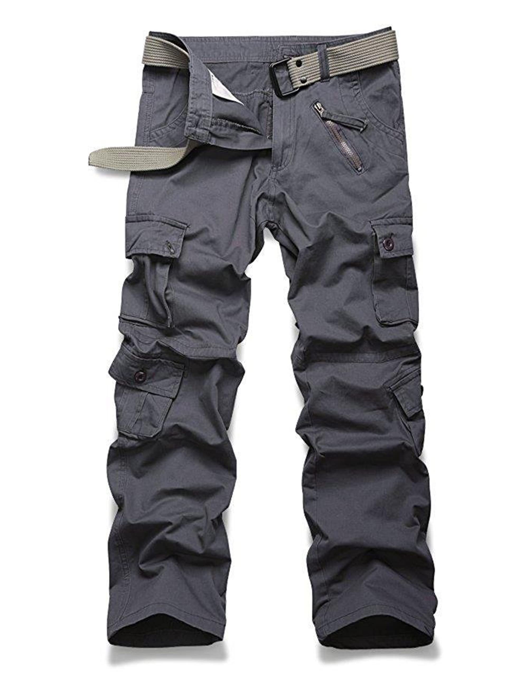 Ycfish Damen Hosen Cargo Hose Multi Taschen Wanderhose Workwear Reißverschluss Armee Militär Outdoorhose Relaxed-Fit Trekkinghose Cargohose