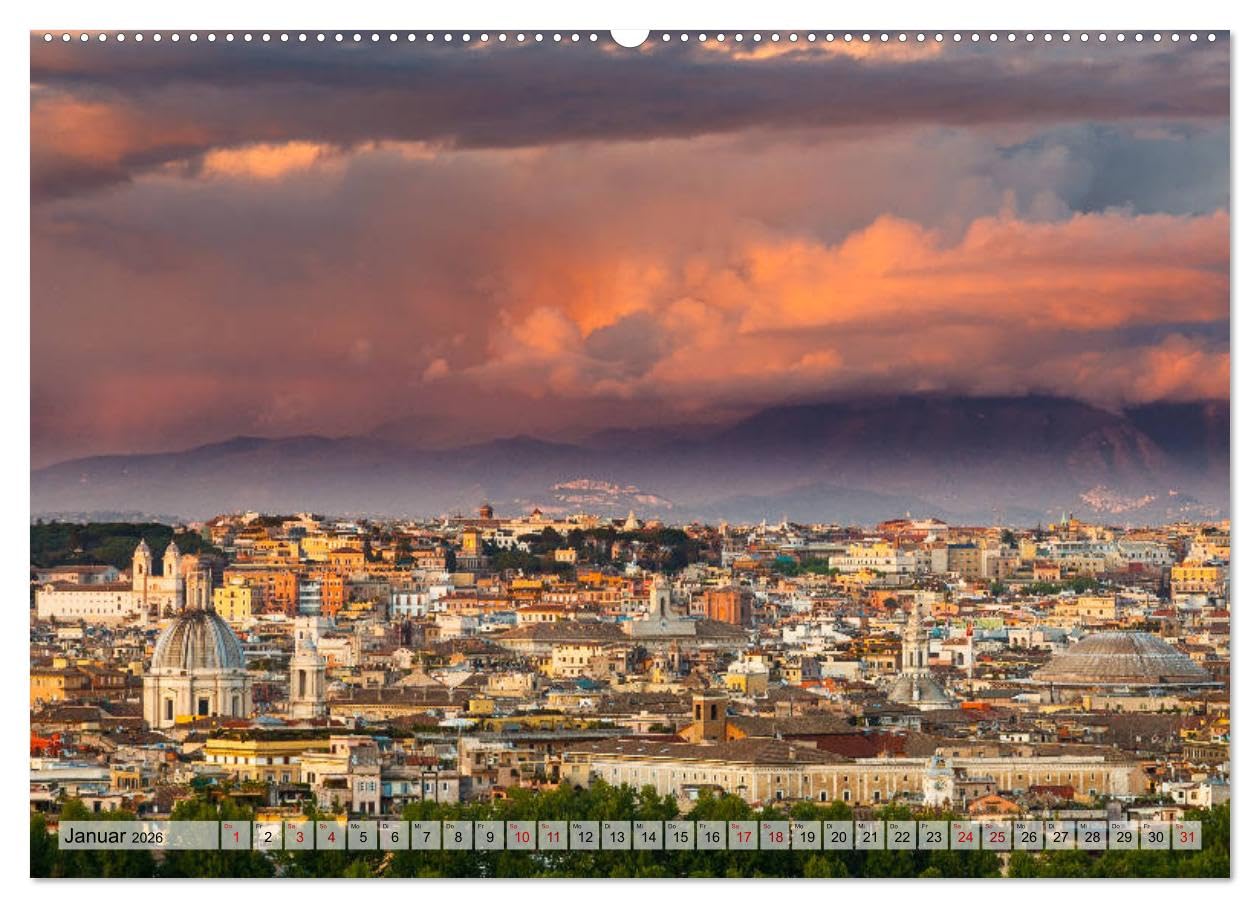 Italien von der Toskana nach Sizilien (hochwertiger Premium Wandkalender 2026 DIN A2 quer), Kunstdruck in Hochglanz: Spektakuläre Stadtansichten aus Italien (CALVENDO Orte)