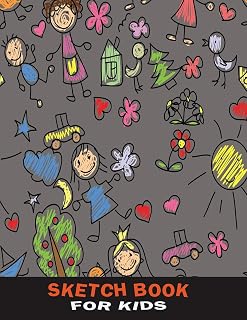 Sketch Book for Kids: Drawing Paper for Boys - Kids Drawings Black (Sketching & Drawing Workbook)