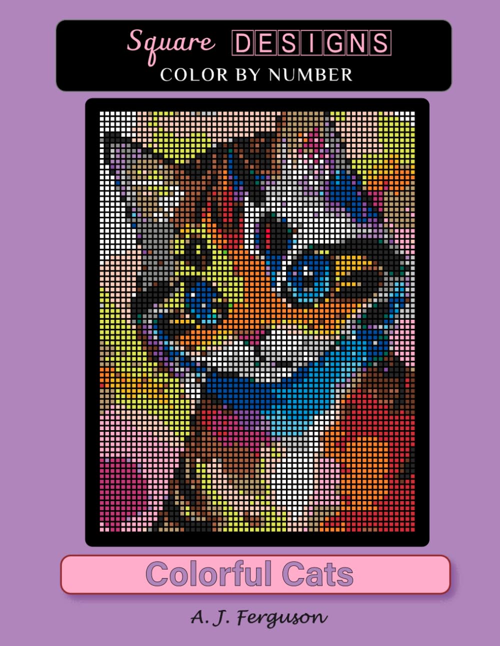 Colorful Cats - Color by Number book - Premium paper
