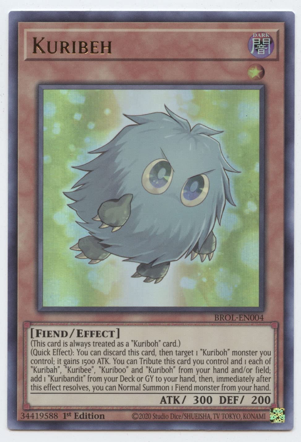 Kuribeh - BROL-EN004 - Ultra Rare - 1st Edition
