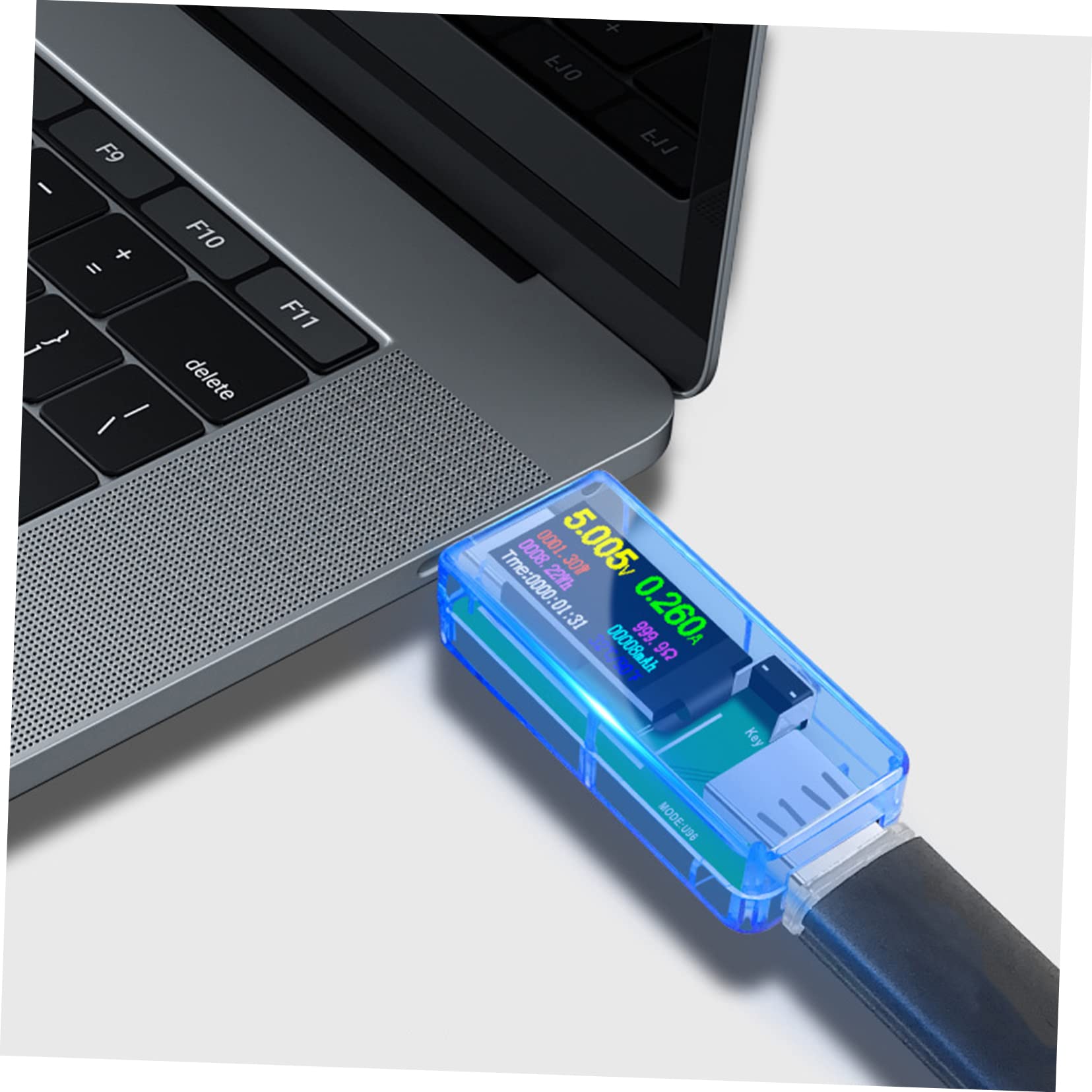 Homoyoyo 5stücke Usb Tester Mit Farbdisplay Multimeter Zur Messung Von Spannung Und Kapazität Geeignet Für Handy Und Laptop-ladegeräte Powerbanks Und Usb-geräte Misst Ladezustände