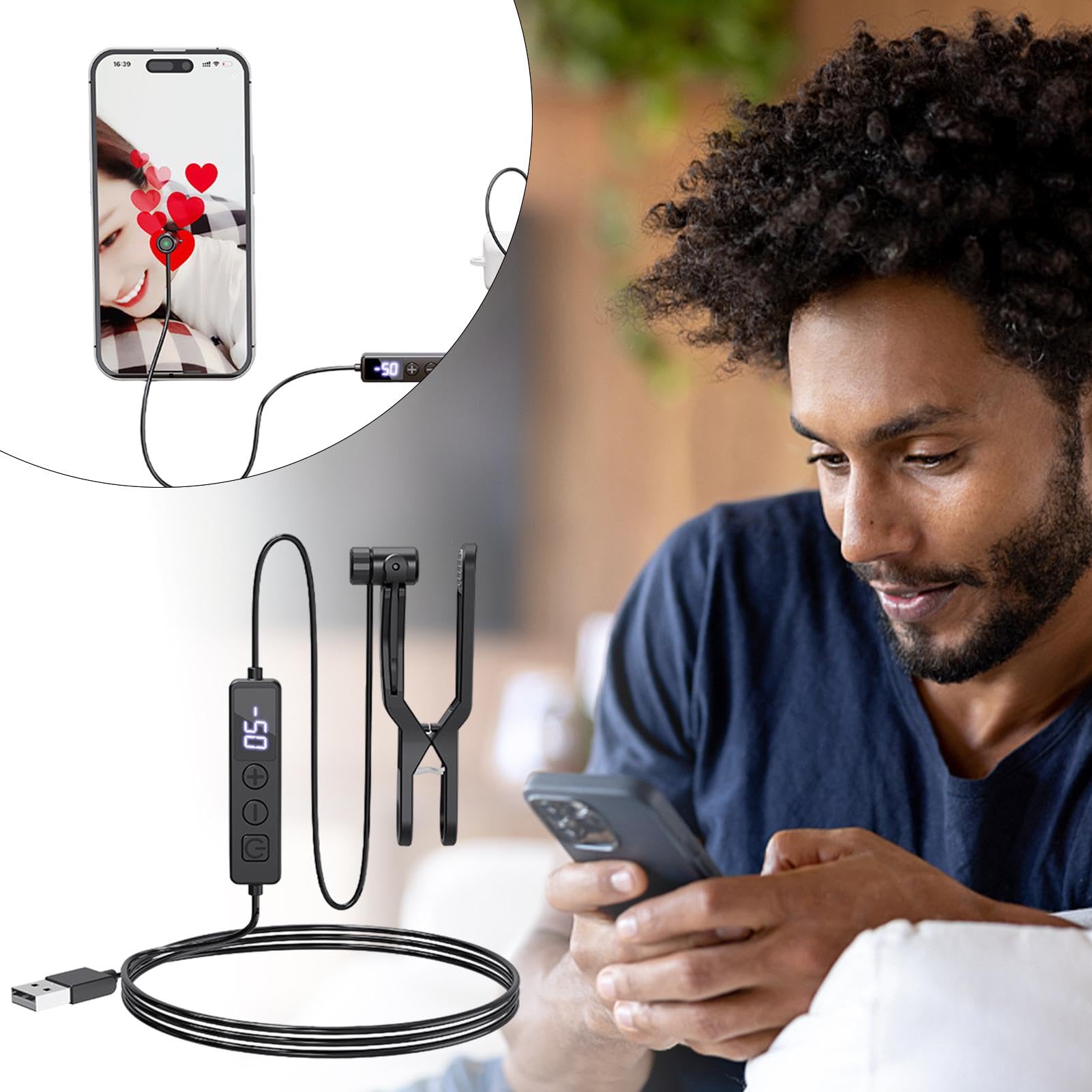 Tapper automatico dello schermo del telefono – Numeroso-scopo Game Assistan Speed Clicker | USB Connected Screen Auto Phone Clicker | Clicker schermo del telefono per giochi mobili Smart Device Screen