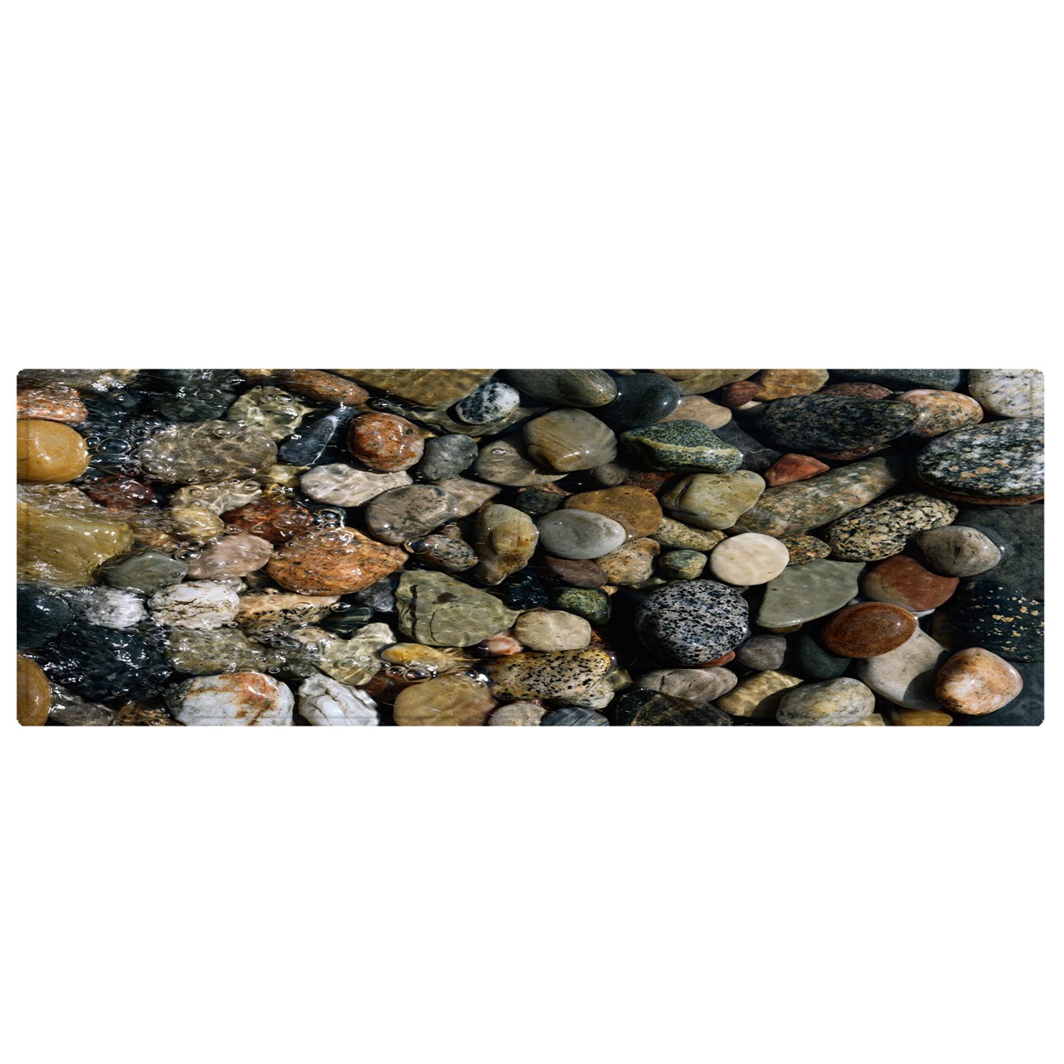 Alfombras de baño, antideslizantes, suaves y absorbentes, de espuma viscoelástica, para baño, bañera, ducha, 71 x 24 pulgadas