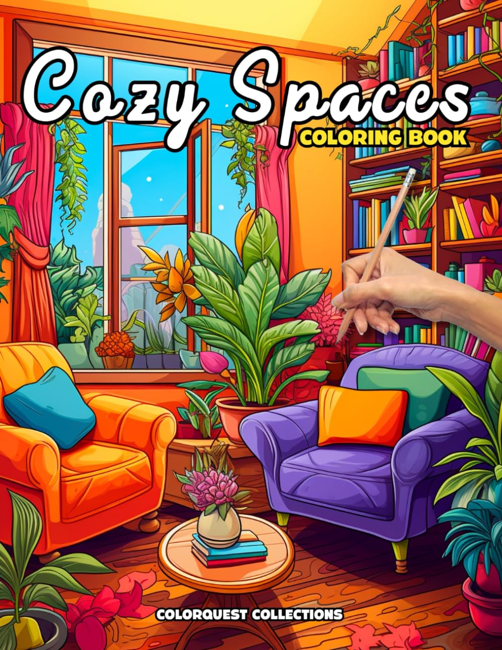 Cozy Spaces Coloring Book: Comforting Corners for Relaxation and Stress Relief (Cozy Spaces Coloring Books)
